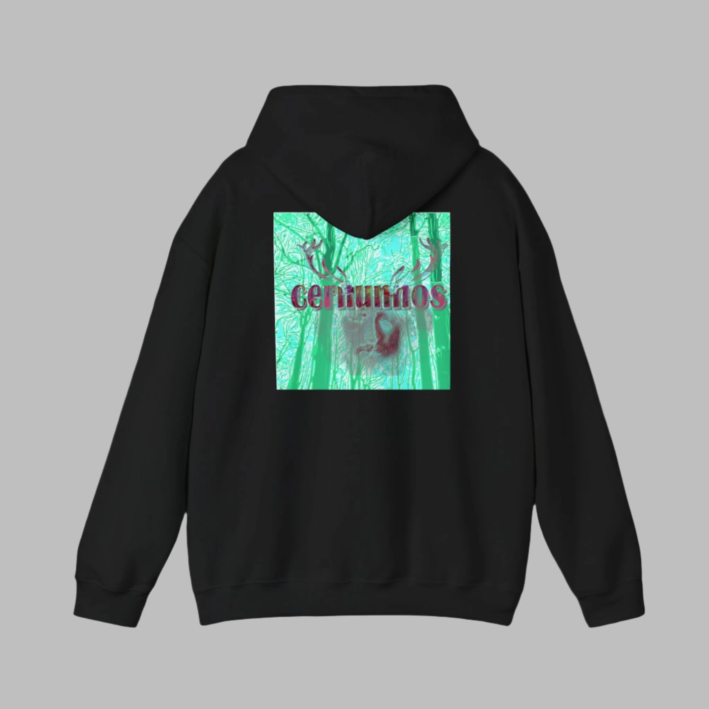 Sweat à capuche avec imprimé bois de cerf pour homme Cernunnos