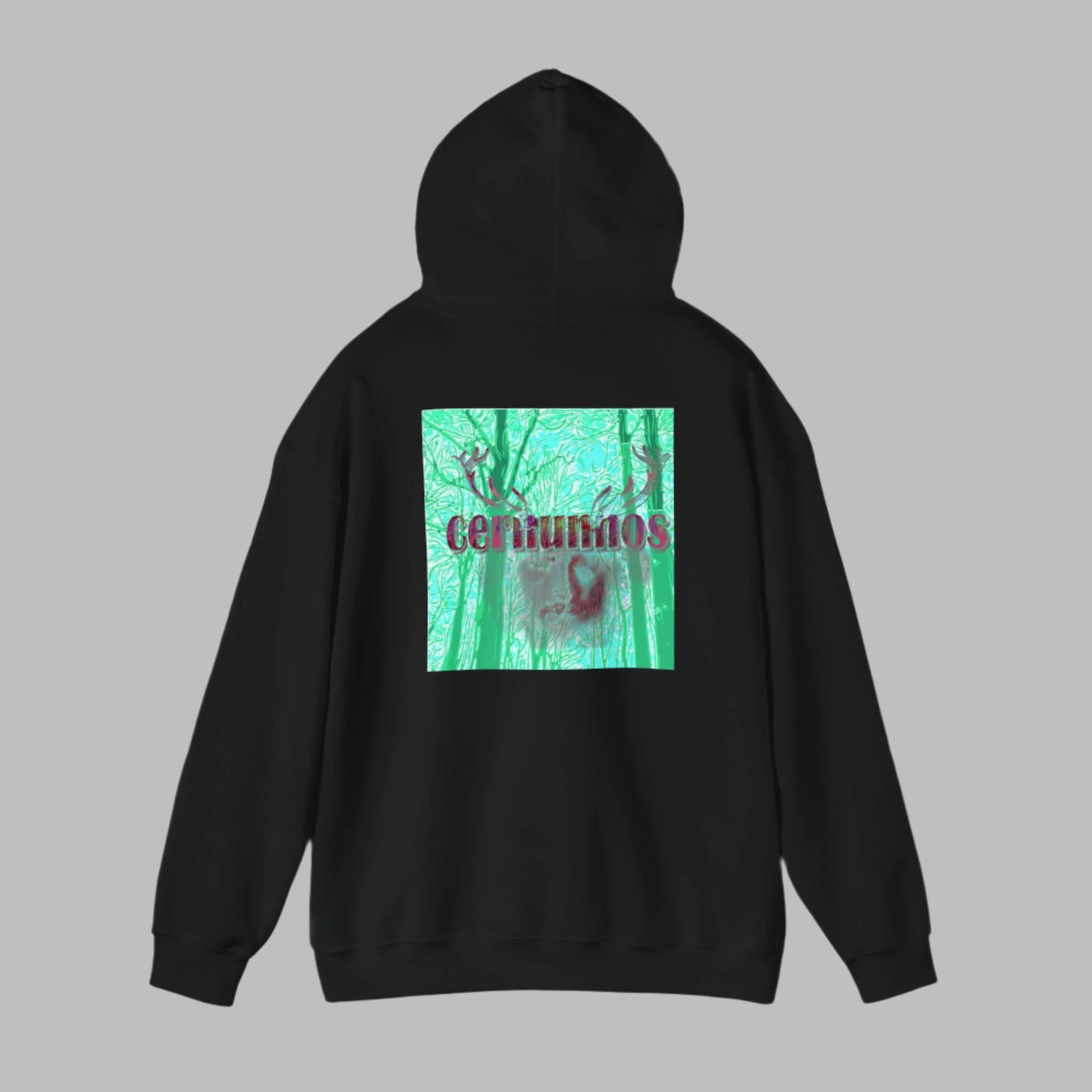 Sweat à capuche avec imprimé bois de cerf pour homme Cernunnos