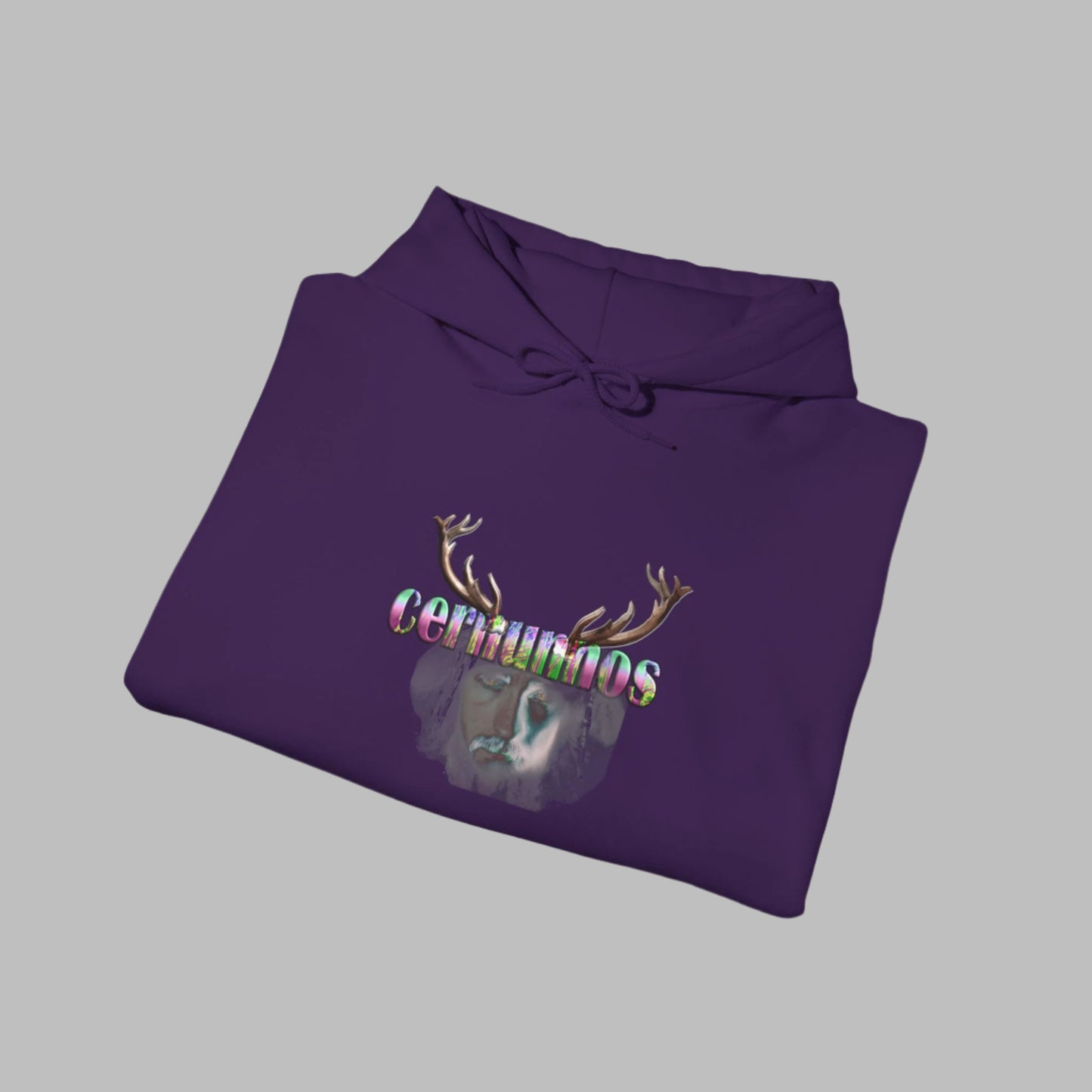 Sweat à capuche avec imprimé bois de cerf pour homme Cernunnos