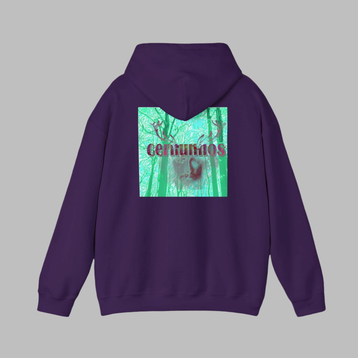 Sweat à capuche avec imprimé bois de cerf pour homme Cernunnos