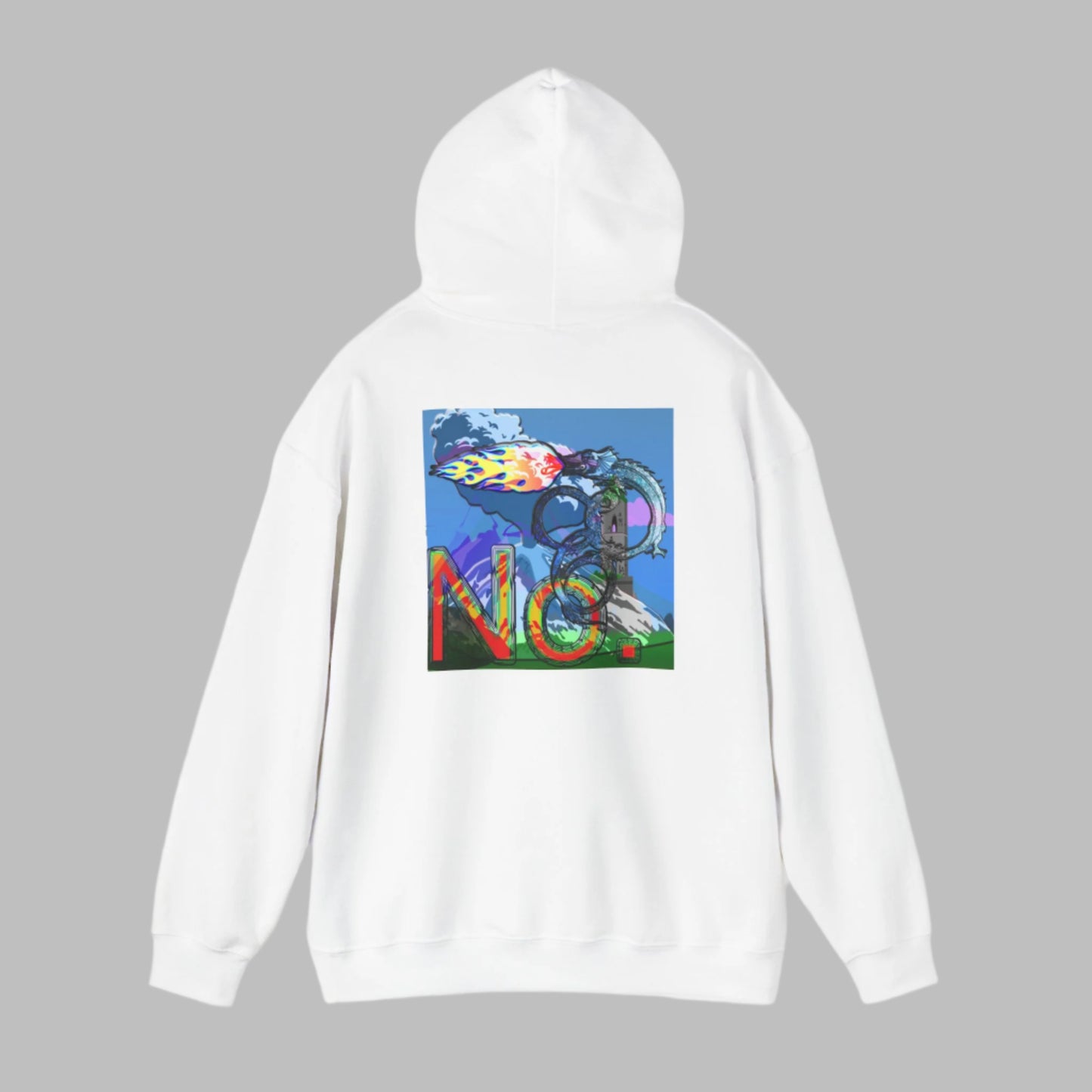 Sweat à capuche - Motif dragon luciférien