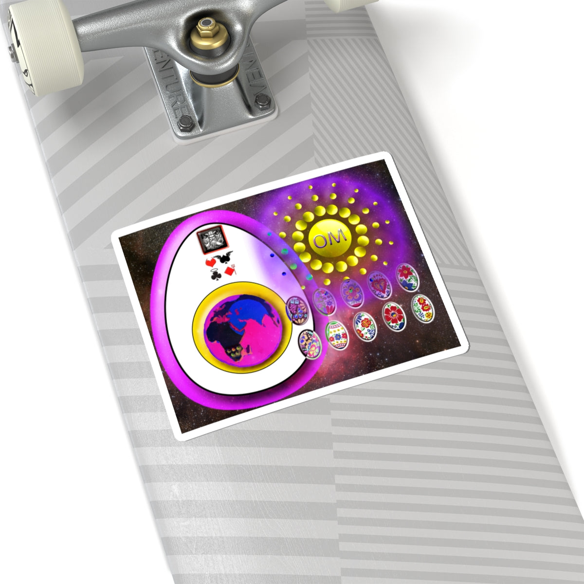 OM – Spiritual Meditation Symbol | Sacred Sound & Mindfulness Kiss-Cut Sticker