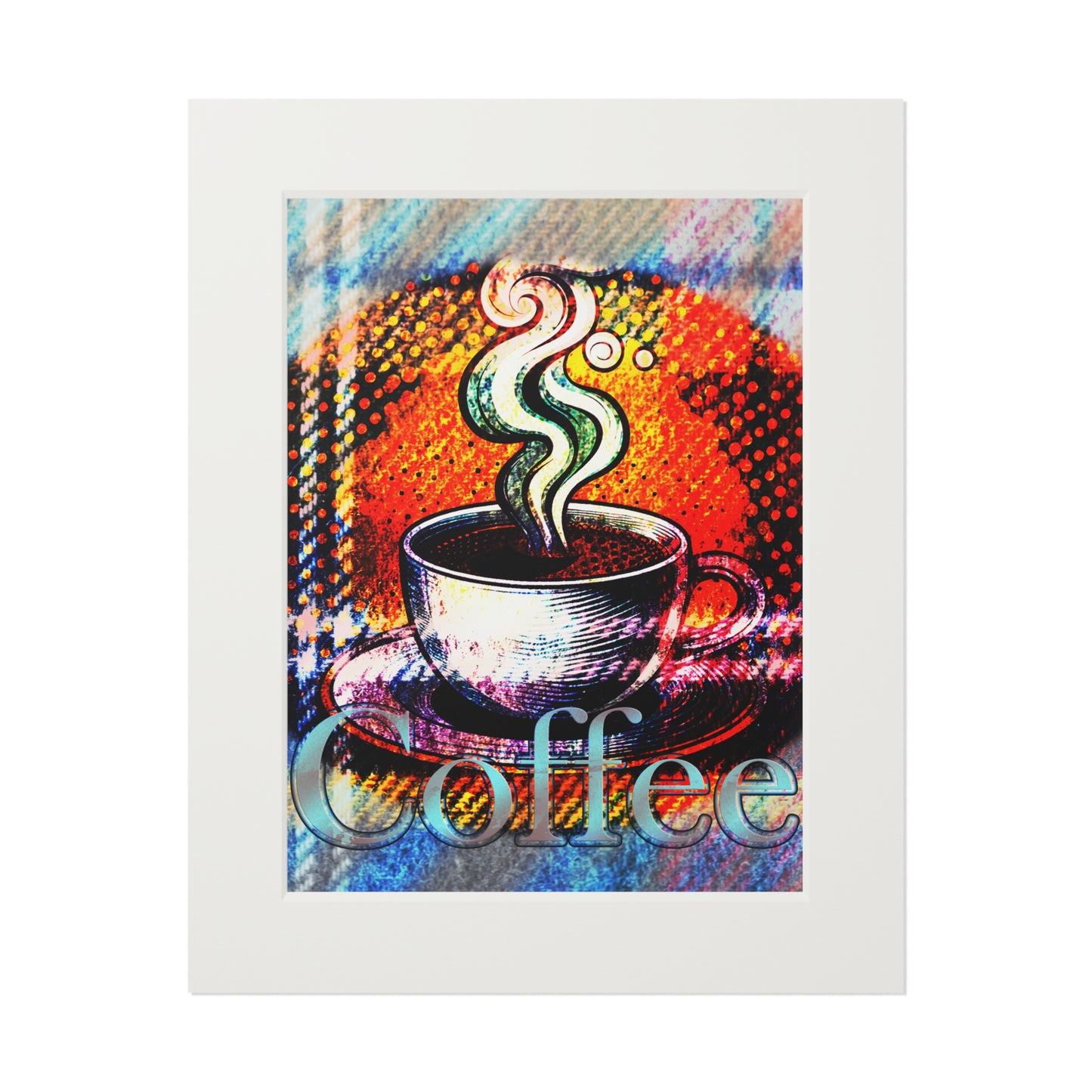 Coffee Pop Art Fine Art Print (Passepartout)