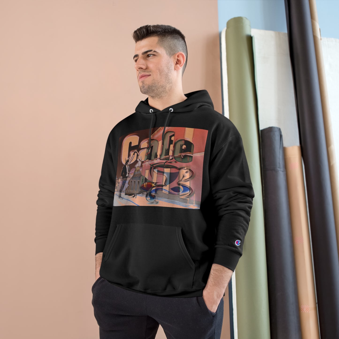 Dance Champion Hoodie with Caribbean Street Cafe Print