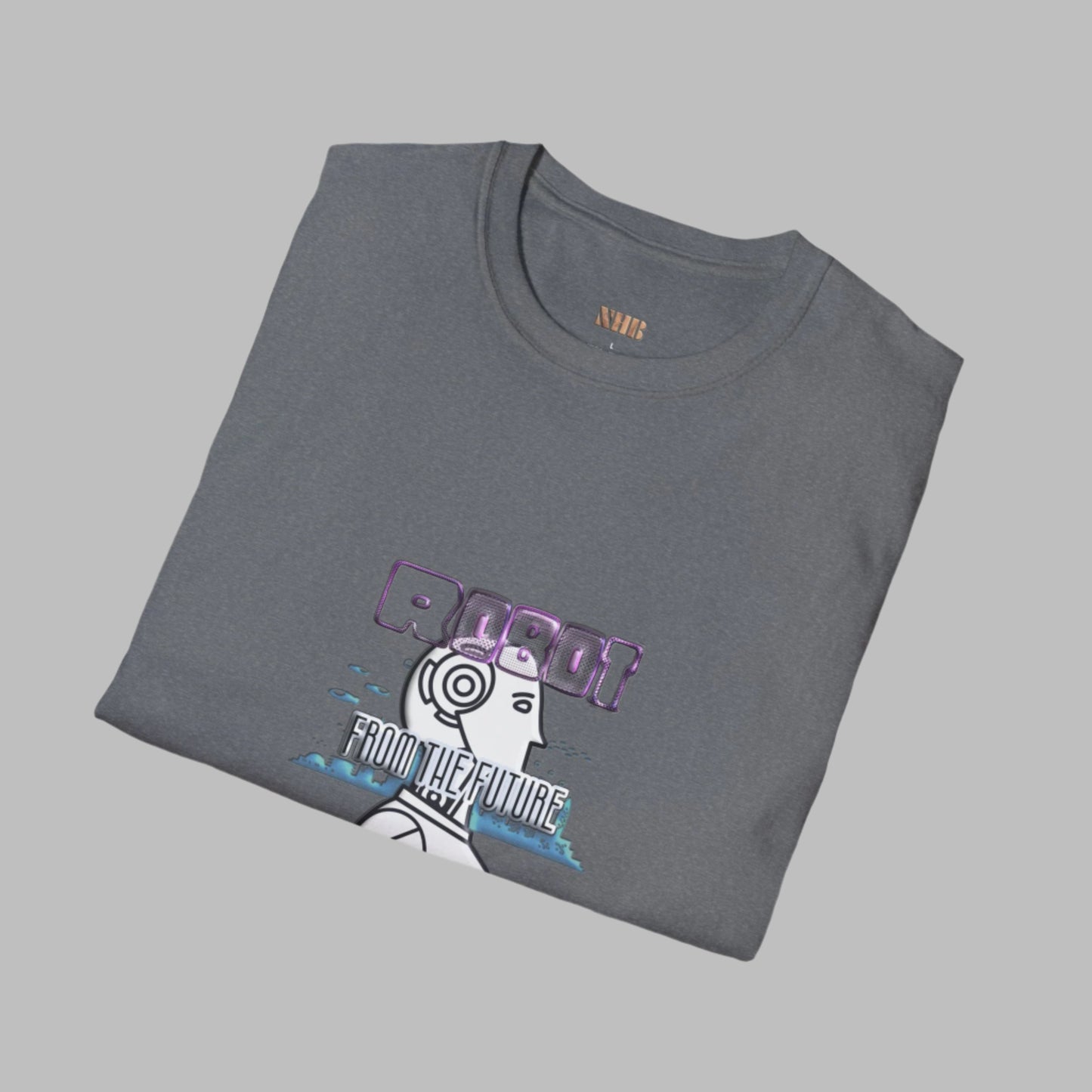 Camiseta unisex con gráfico de robot: estampado "Robot del futuro"