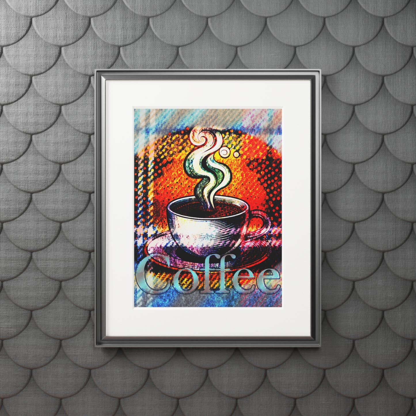 Coffee Pop Art Fine Art Print (Passepartout)