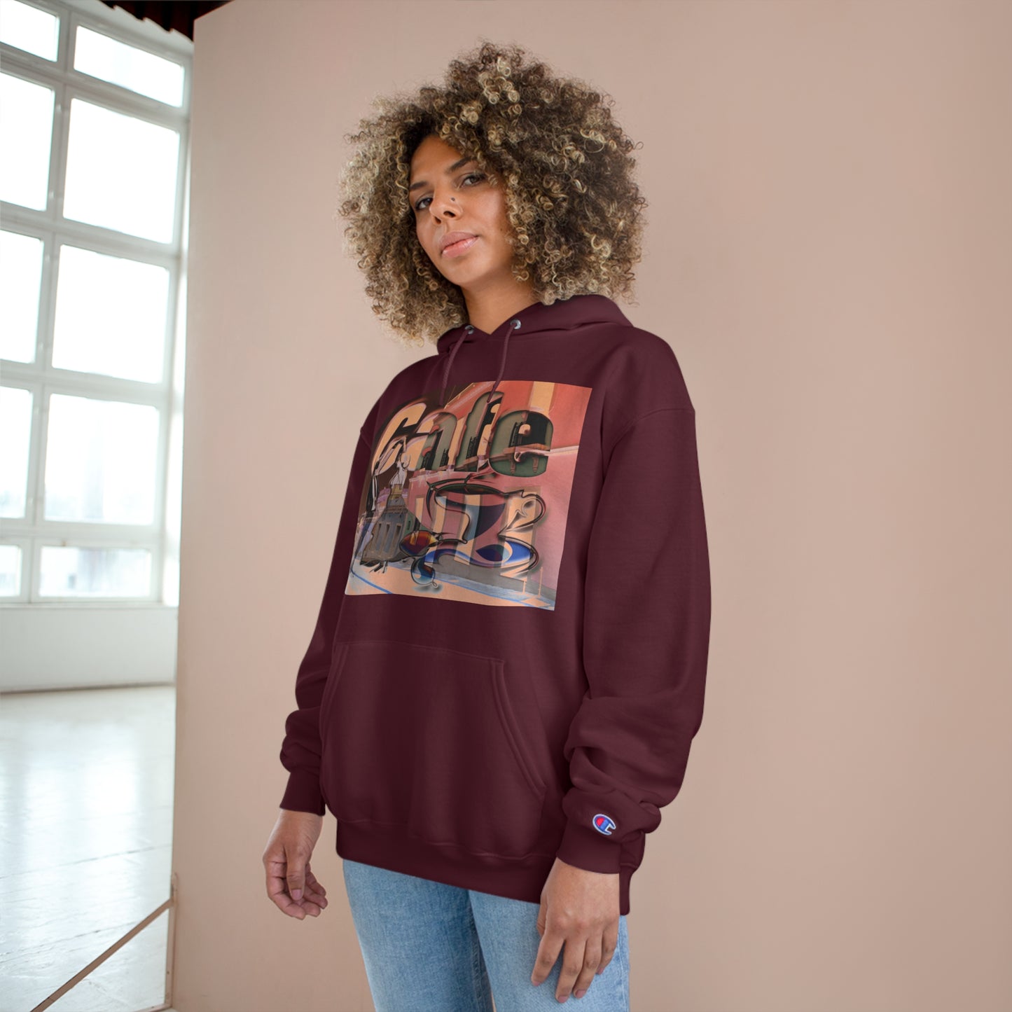 Dance Champion Hoodie with Caribbean Street Cafe Print