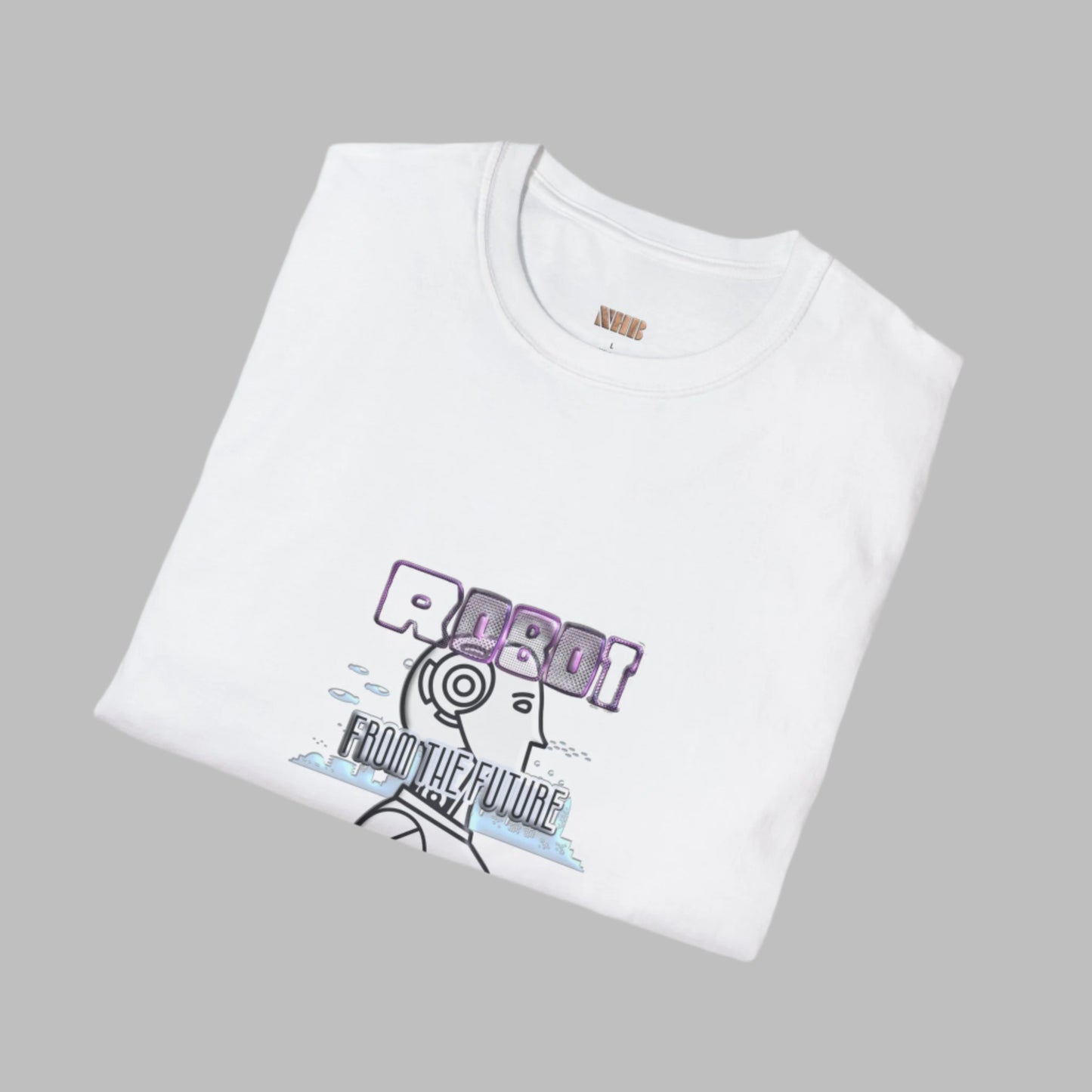 Camiseta unisex con gráfico de robot: estampado "Robot del futuro"