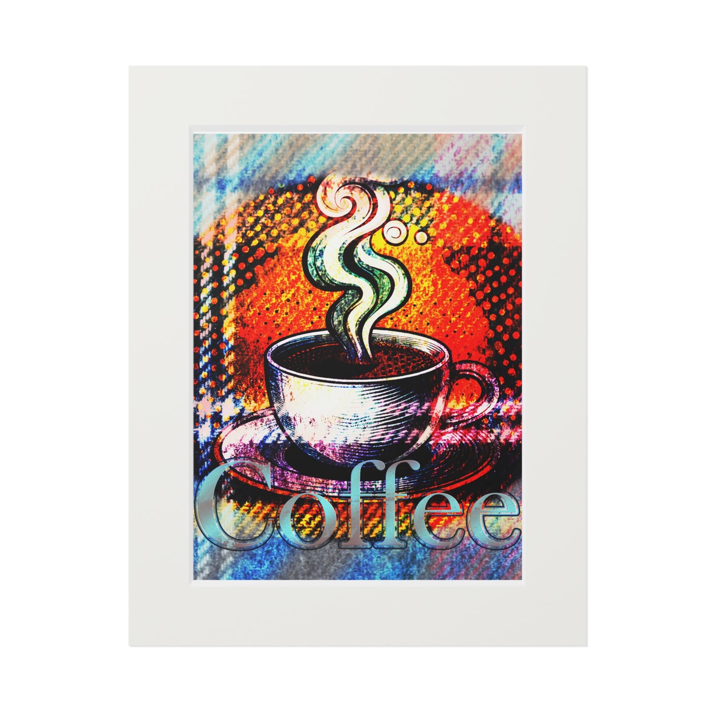 Coffee Pop Art Fine Art Print (Passepartout)