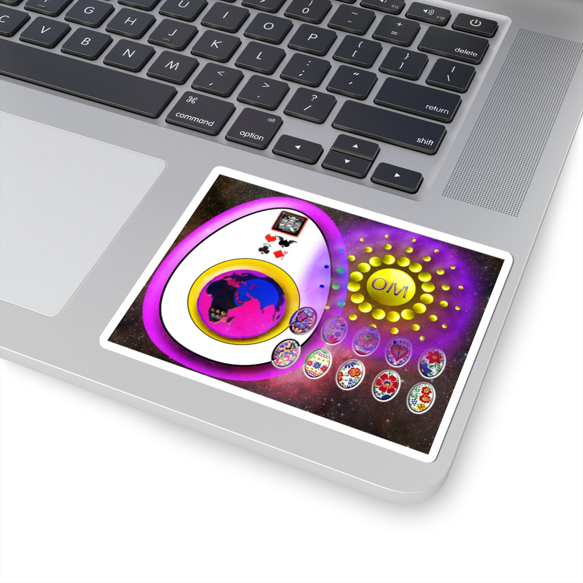 OM – Spiritual Meditation Symbol | Sacred Sound & Mindfulness Kiss-Cut Sticker