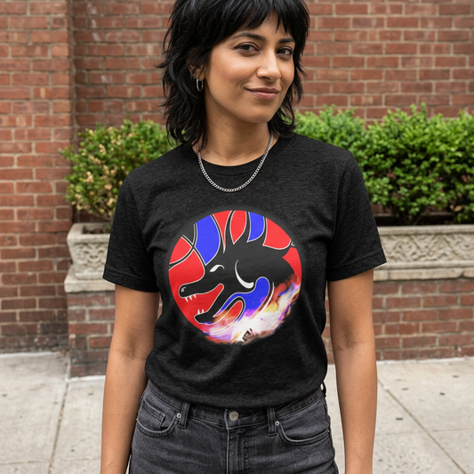 Dragon on Fire Graphic Unisex T-Shirt