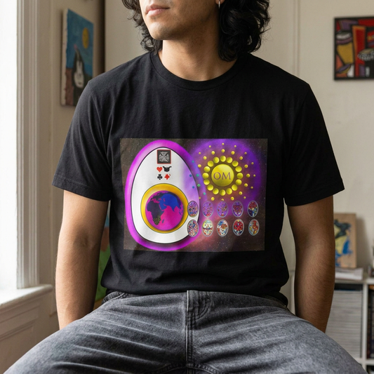 Camiseta unisex Om Sun: diseño espiritual y místico