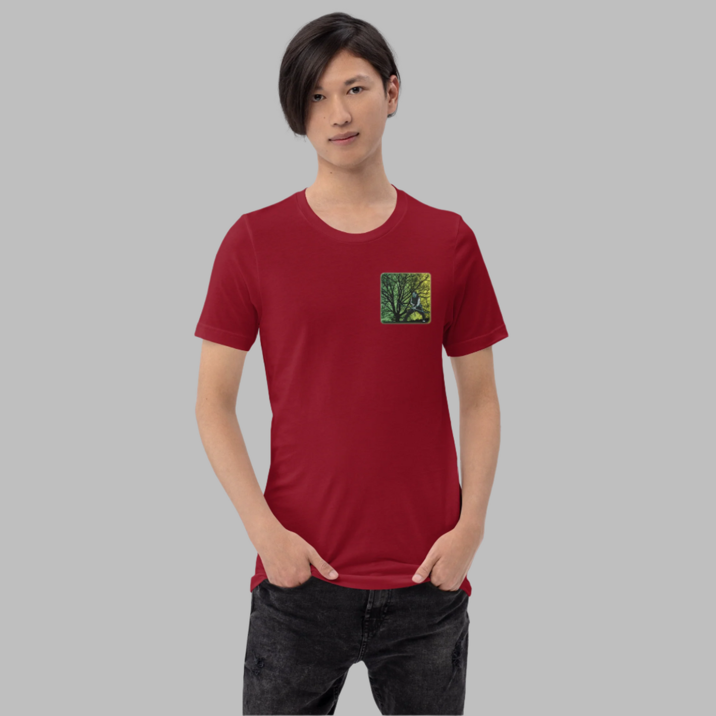 Elf Hunting in the Woods Unisex t-shirt