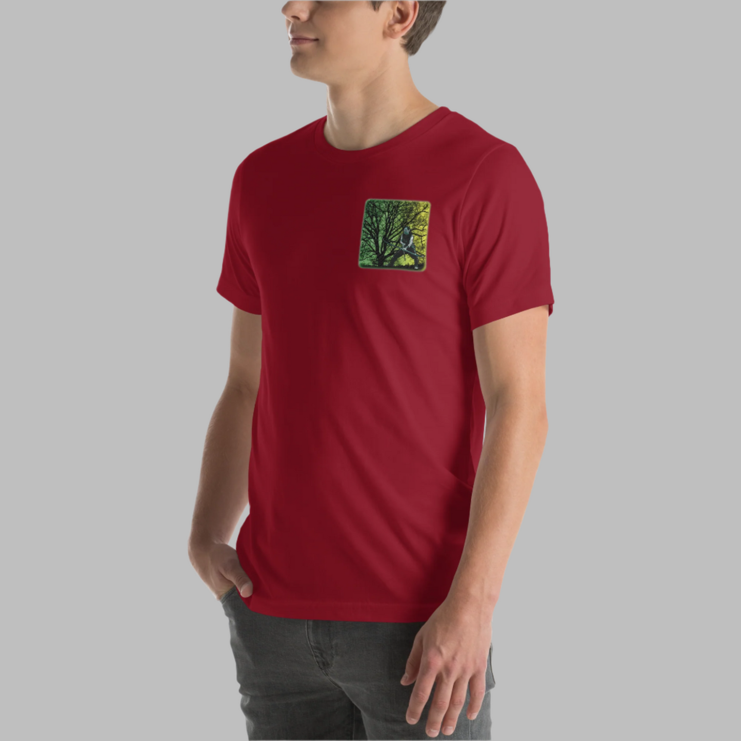 Elf Hunting in the Woods Unisex t-shirt